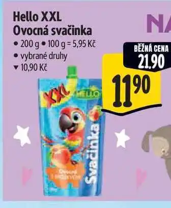 Albert Hello XXL Ovocná svačinka nabídka