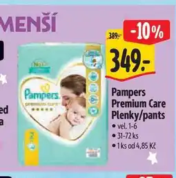 Albert Pampers Premium Care Plenky/pants vel. 1-6 nabídka
