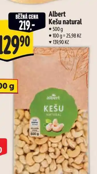 Albert Albert Kešu natural nabídka