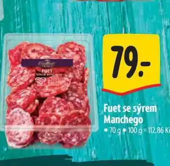 Albert Fuet se sýrem Manchego nabídka