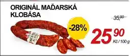 ZEMAN ORIGINÁL MAĎARSKÁ KLOBÁSA nabídka