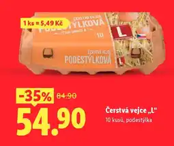 Lidl Čerstvá vejce,,L“ nabídka