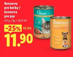 Lidl Konzerva pro kočky / konzerva pro psy nabídka