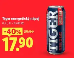 Lidl Tiger energetický nápoj nabídka