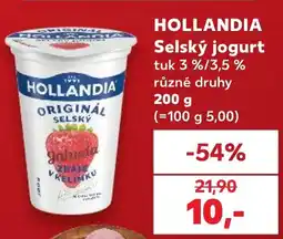 Kaufland HOLLANDIA Selský jogurt nabídka