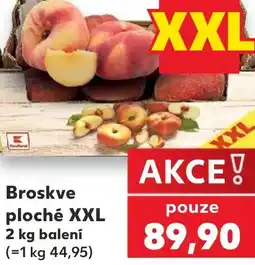 Kaufland Broskve ploché XXL nabídka