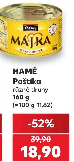 Kaufland HAMÉ Paštika nabídka