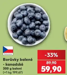 Kaufland Borůvky balené - kanadské nabídka