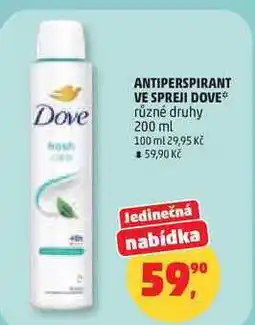 Penny Market Dove antiperspirant deodorant sprej nabídka