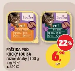 Penny Market PAŠTIKA PRO KOČKY LOUISA různé druhy nabídka