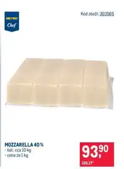 Makro Mozzarella 40 % nabídka