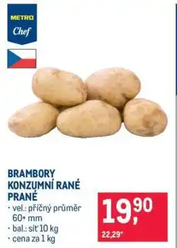 Makro BRAMBORY KONZUMNÍ RANÉ PRANÉ nabídka