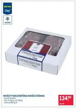 Makro HOVĚZÍ VYSOKÁ ROŠTĚNÁ/HOVĚZÍ SVÍČKOVÁ nabídka