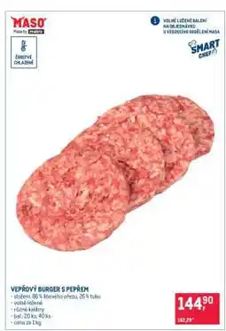 Makro VEPŘOVÝ BURGER S PEPŘEM nabídka