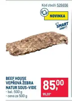 Makro BEEF HOUSE VEPŘOVÁ ŽEBRA NATUR SOUS-VIDE nabídka