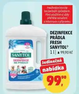 Penny Market DEZINFEKCE PRÁDLA FRESH SANYTOL nabídka