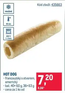 Makro Hot Dog nabídka
