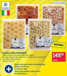 Makro FOCACCIA, PIZZA MARGHERITA nabídka