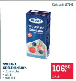 Makro Smetana ke šlehání 30 % nabídka