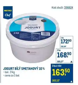 Makro JOGURT BÍLÝ SMETANOVÝ 10 % nabídka