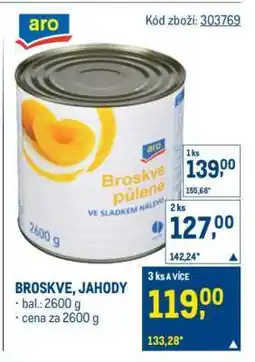 Makro BROSKVE, JAHODY nabídka