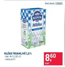 Makro Mléko trvanlivé 1,5 % nabídka