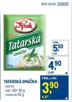 Makro Tatarská omáčka nabídka