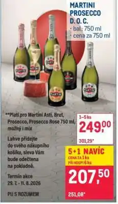 Makro MARTINI PROSECCO D. O. C nabídka