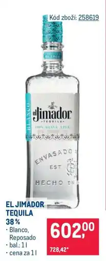 Makro El Jimador Tequila 38% nabídka