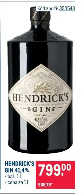 Hendrick’s Gin 41,4 %
