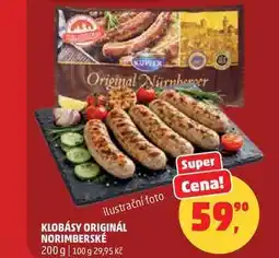 Penny Market KLOBÁSY ORIGINÁL NORIMBERSKÉ nabídka