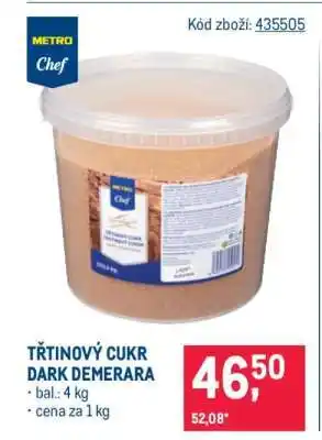 Makro Třtinový cukr Dark Demerara nabídka