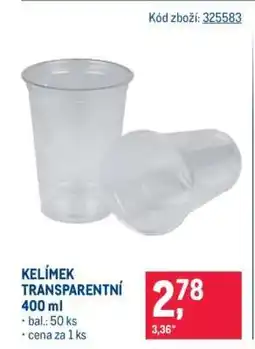 Makro KELÍMEK TRANSPARENTNÍ nabídka