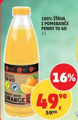 Penny Market 100 % ŠŤÁVA Z POMERANČE PENNY TO GO nabídka
