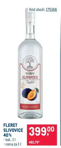 Makro Fleret Slivovice 40 % nabídka