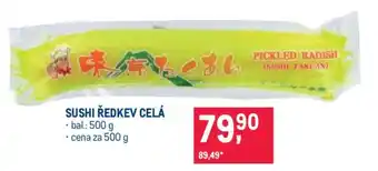 SUSHI ŘEDKEV CELÁ