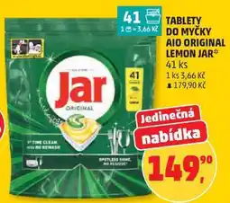 Penny Market TABLETY DO MYČKY AIO ORIGINAL LEMON JAR, 41 ks nabídka