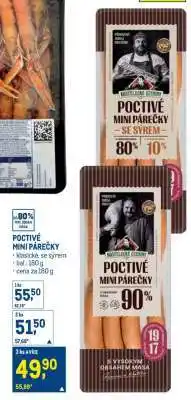 Makro POCTIVÉ MINI PÁREČKY nabídka