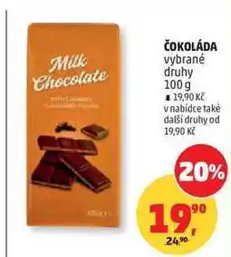 Penny Market ČOKOLÁDA vybrané druhy nabídka