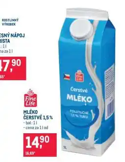 Makro Mléko čerstvé 1,5 % nabídka