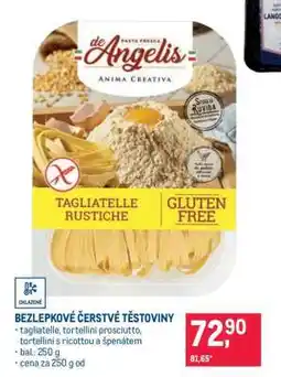 Makro BEZLEPKOVÉ ČERSTVÉ TĚSTOVINY nabídka