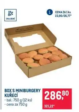 Makro BOX S MINIBURGERY KUŘECÍ nabídka