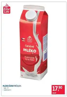 Makro Mléko čerstvé 3,5 % nabídka