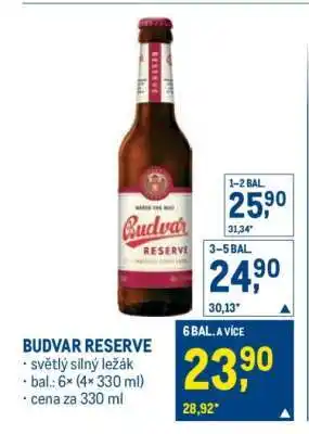Makro BUDVAR RESERVE nabídka