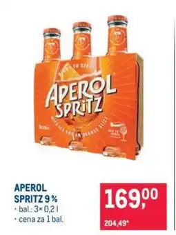 Makro APEROL SPRITZ 9 % nabídka