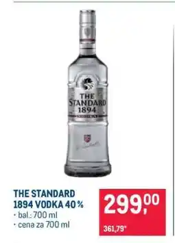 Makro THE STANDARD 1894 VODKA 40 % nabídka