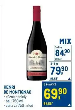 Makro HENRI DE MONTIGNAC nabídka