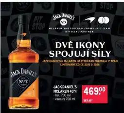 Makro JACK DANIEL'S MCLAREN 43% nabídka