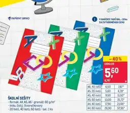 Makro Školní sešity nabídka