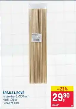 Makro Špejle lipové nabídka